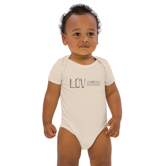 LOVE Organic cotton baby bodysuit