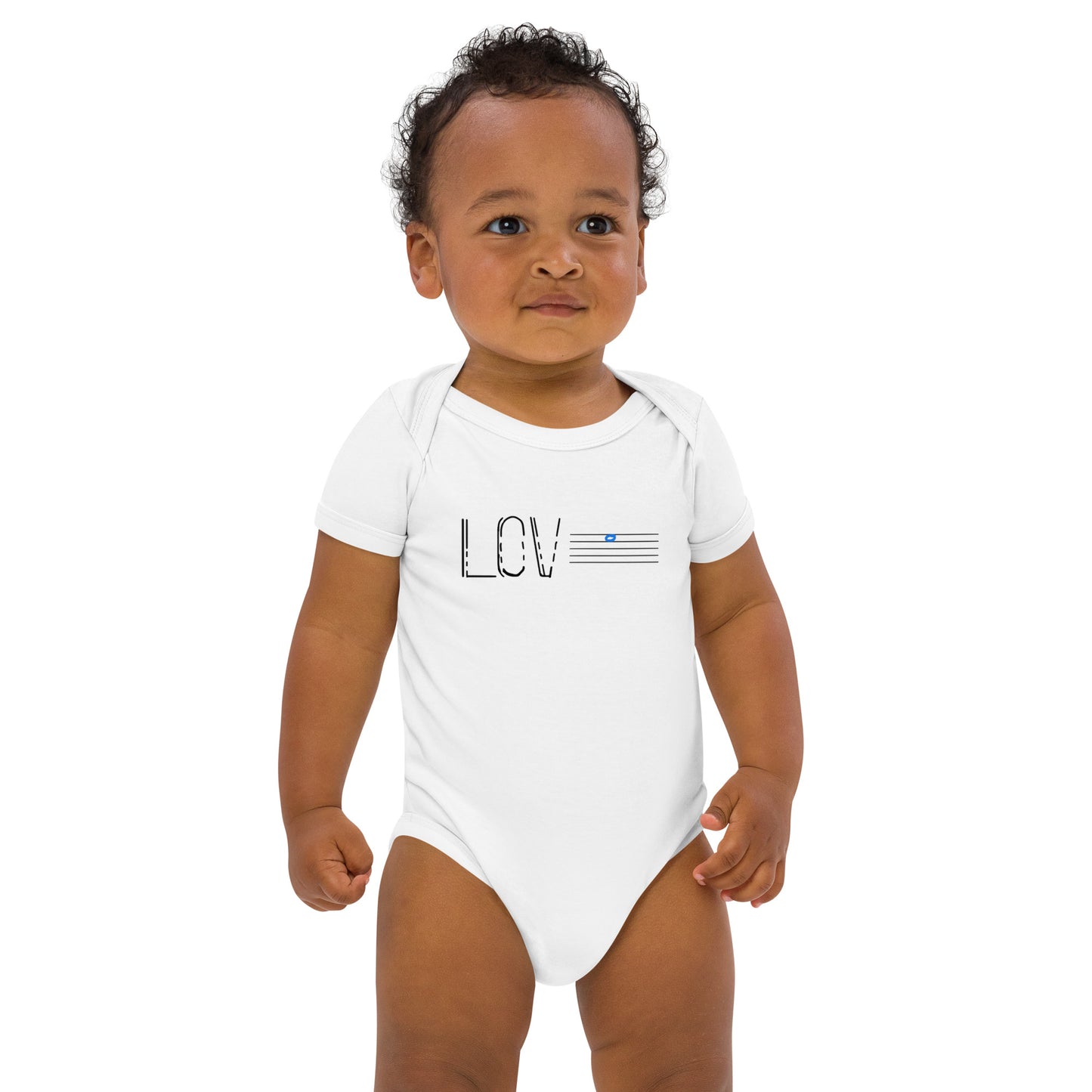 LOVE Organic cotton baby bodysuit