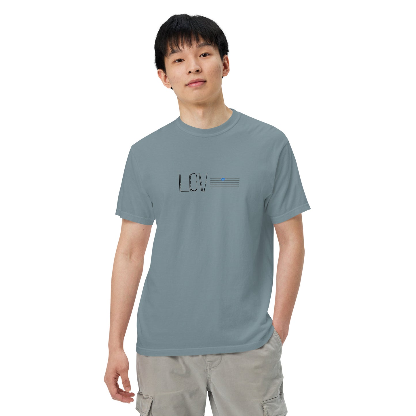 Love Unisex garment-dyed heavyweight t-shirt Light Colors