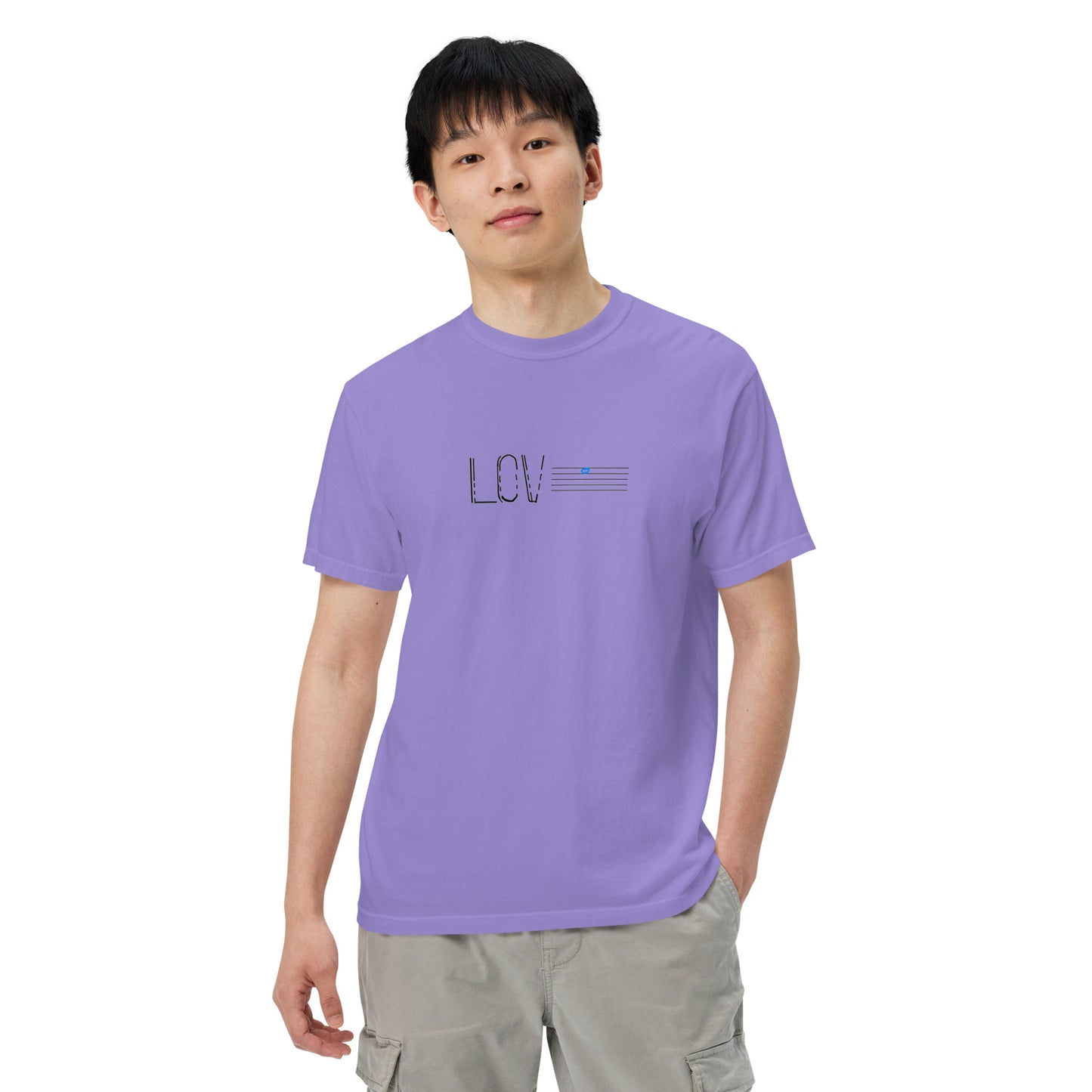 Love Unisex garment-dyed heavyweight t-shirt Light Colors