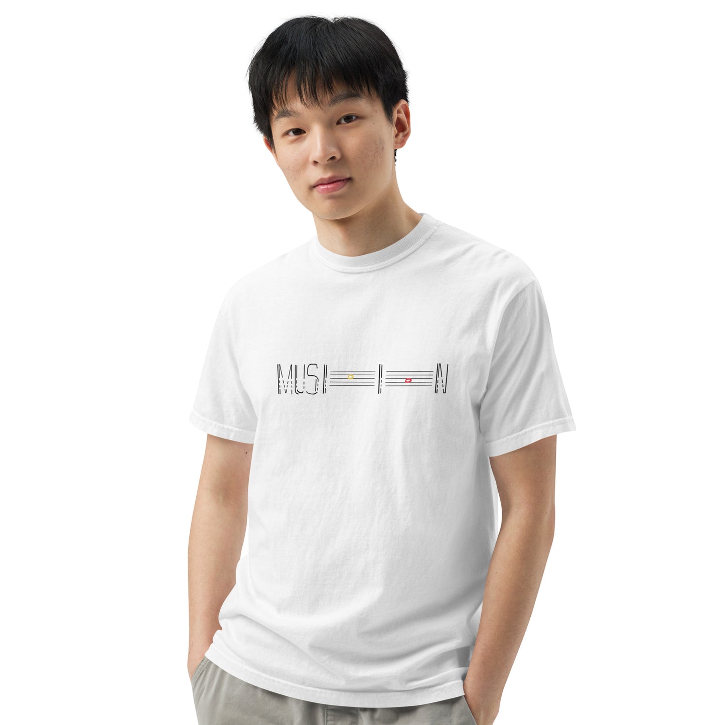 MUSICIAN Unisex garment-dyed heavyweight t-shirt Light Colors