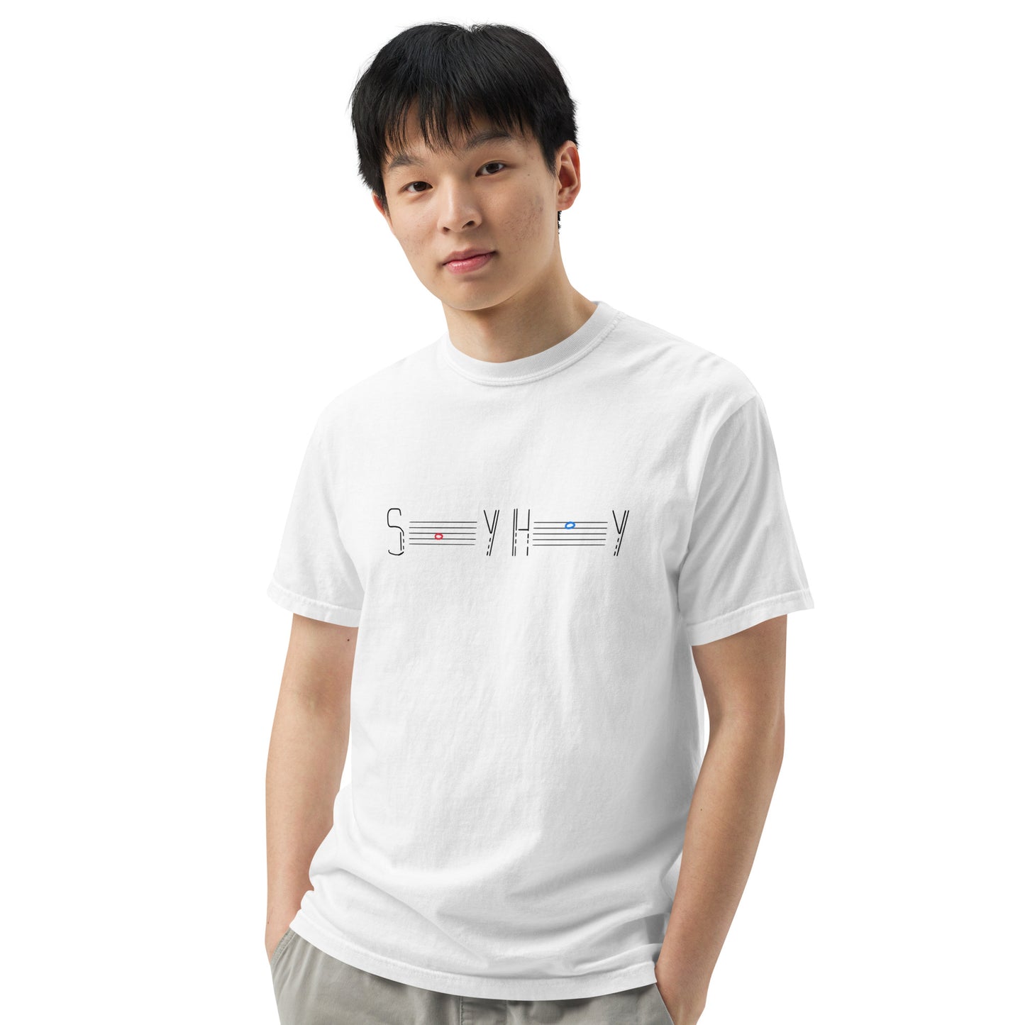 SAY HEY Unisex garment-dyed heavyweight t-shirt Light Colors