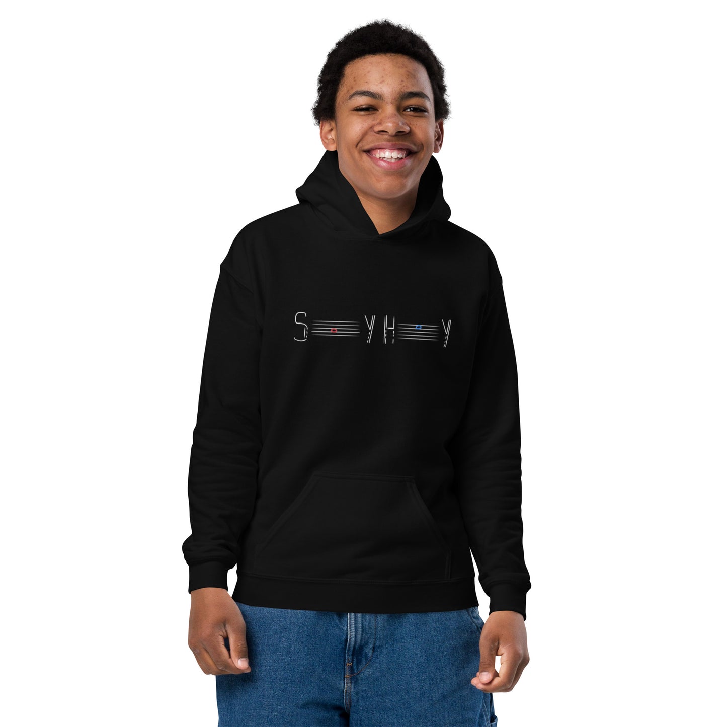 SAY HEY Youth heavy blend hoodie Dark Colors