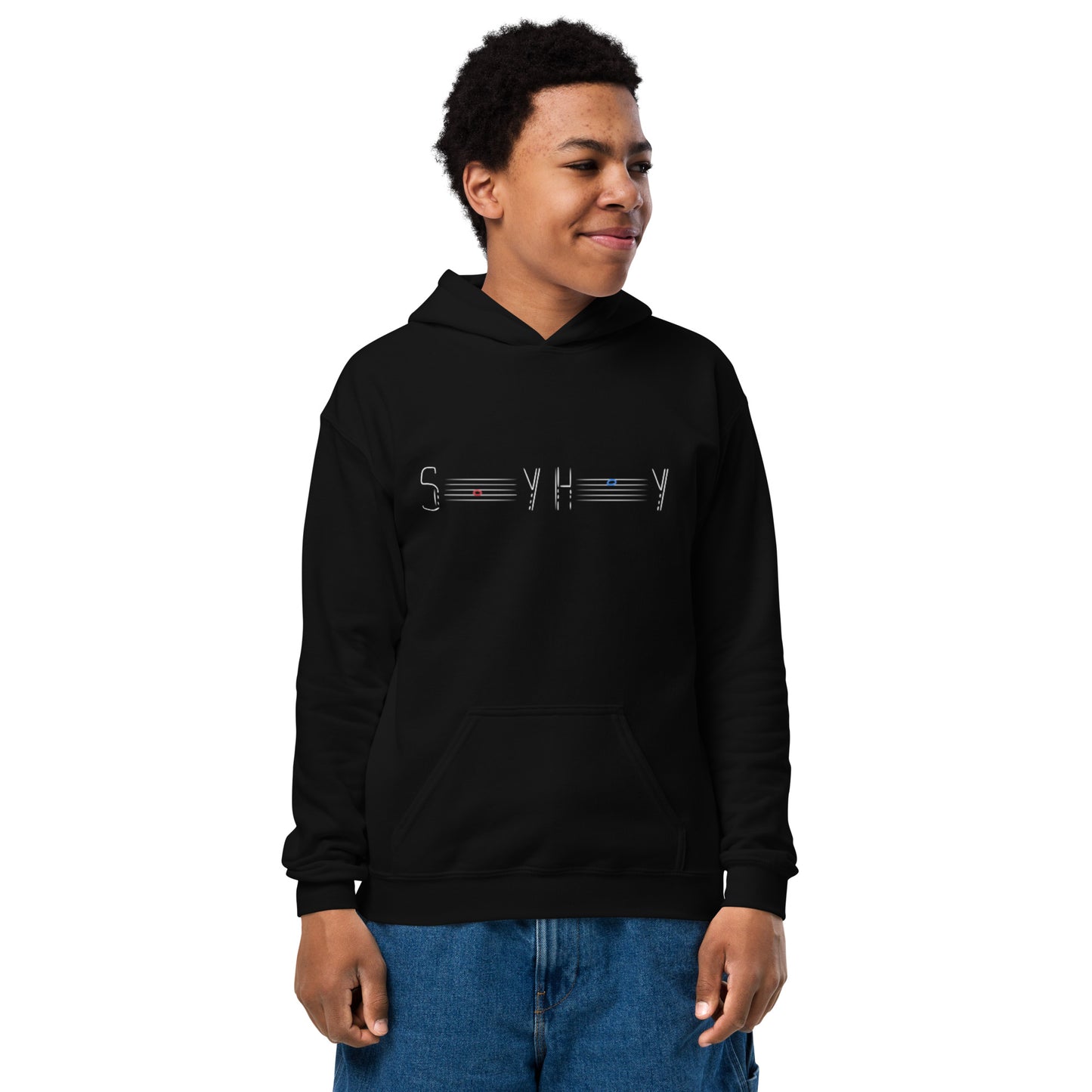 SAY HEY Youth heavy blend hoodie Dark Colors