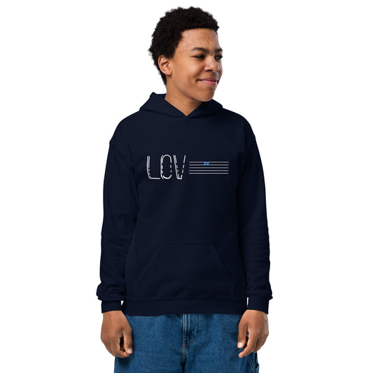 LOVE Youth heavy blend hoodie dark colors