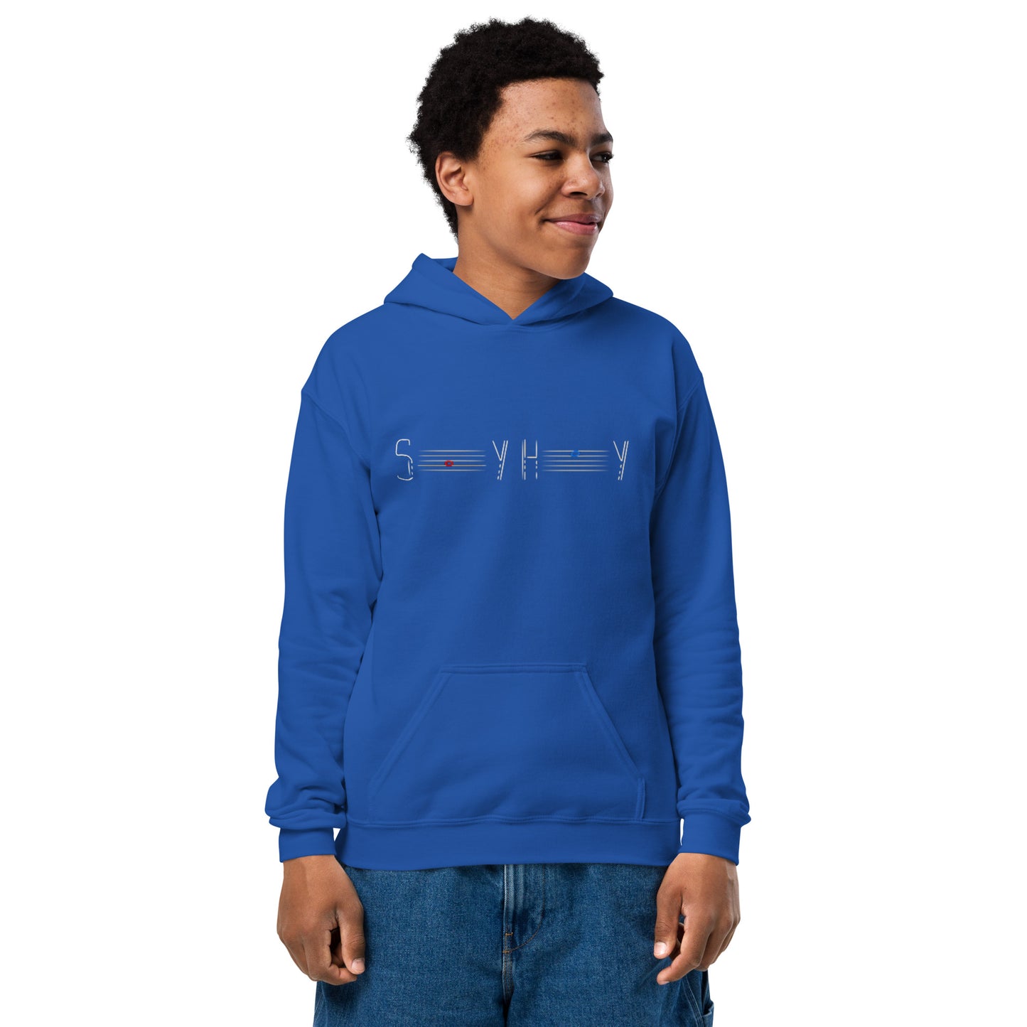 SAY HEY Youth heavy blend hoodie Dark Colors